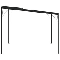 Prieel Met Dak 4X3X2,5 M Aluminium En Staal Antracietkleurig