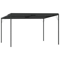 Prieel Met Dak 4X3X2,5 M Aluminium En Staal Antracietkleurig