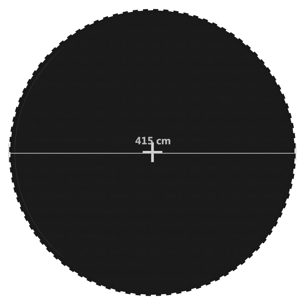 Springmat Voor 15 Feet/4,57 M Ronde Trampoline Stof Zwart