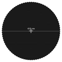 Springmat Voor 15 Feet/4,57 M Ronde Trampoline Stof Zwart