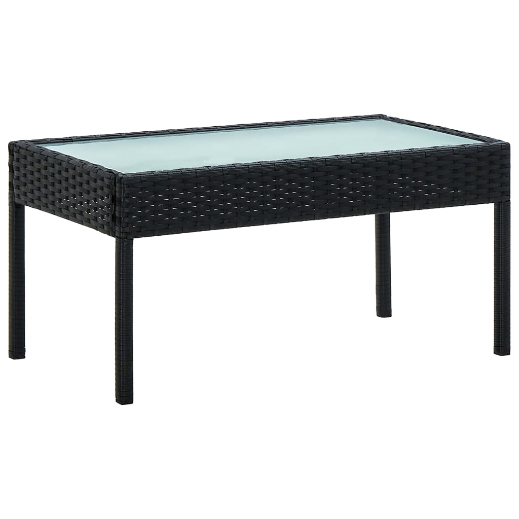Loungeset Met Kussens Poly Rattan