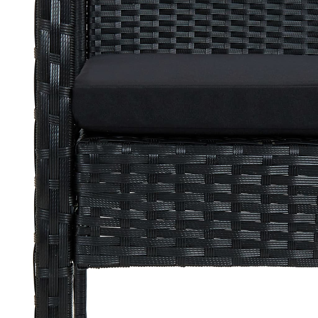 Loungeset Met Kussens Poly Rattan