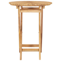 Tuintafel Inklapbaar Ø60 Cm Massief Teakhout