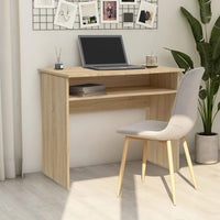 Bureau 90X50X74 Cm Bewerkt Hout Kleurig