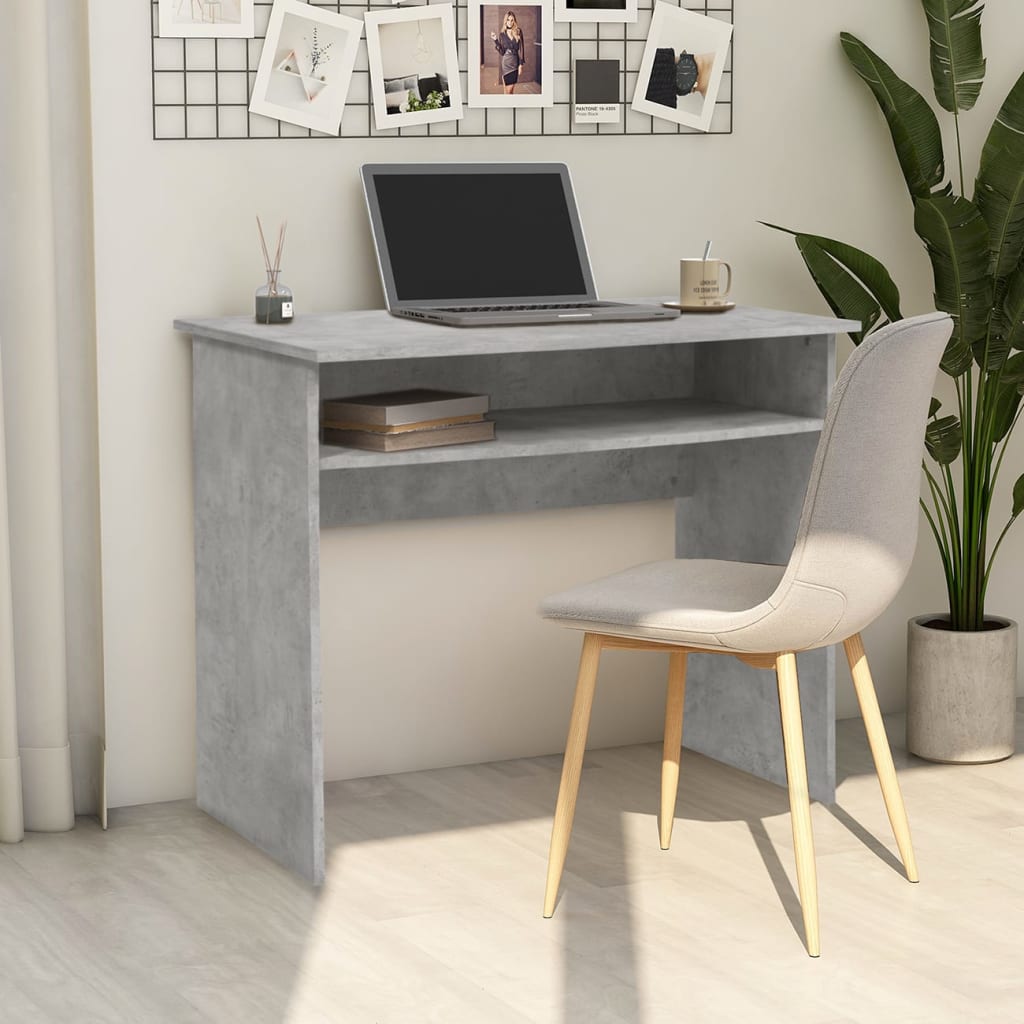 Bureau 90X50X74 Cm Bewerkt Hout Kleurig