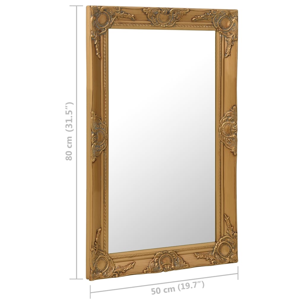 Wandspiegel Barok Stijl Kleurig