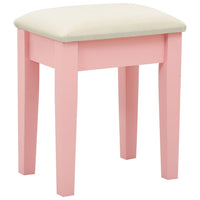 Kaptafel Met Kruk 65X36X128 Cm Paulowniahout Mdf