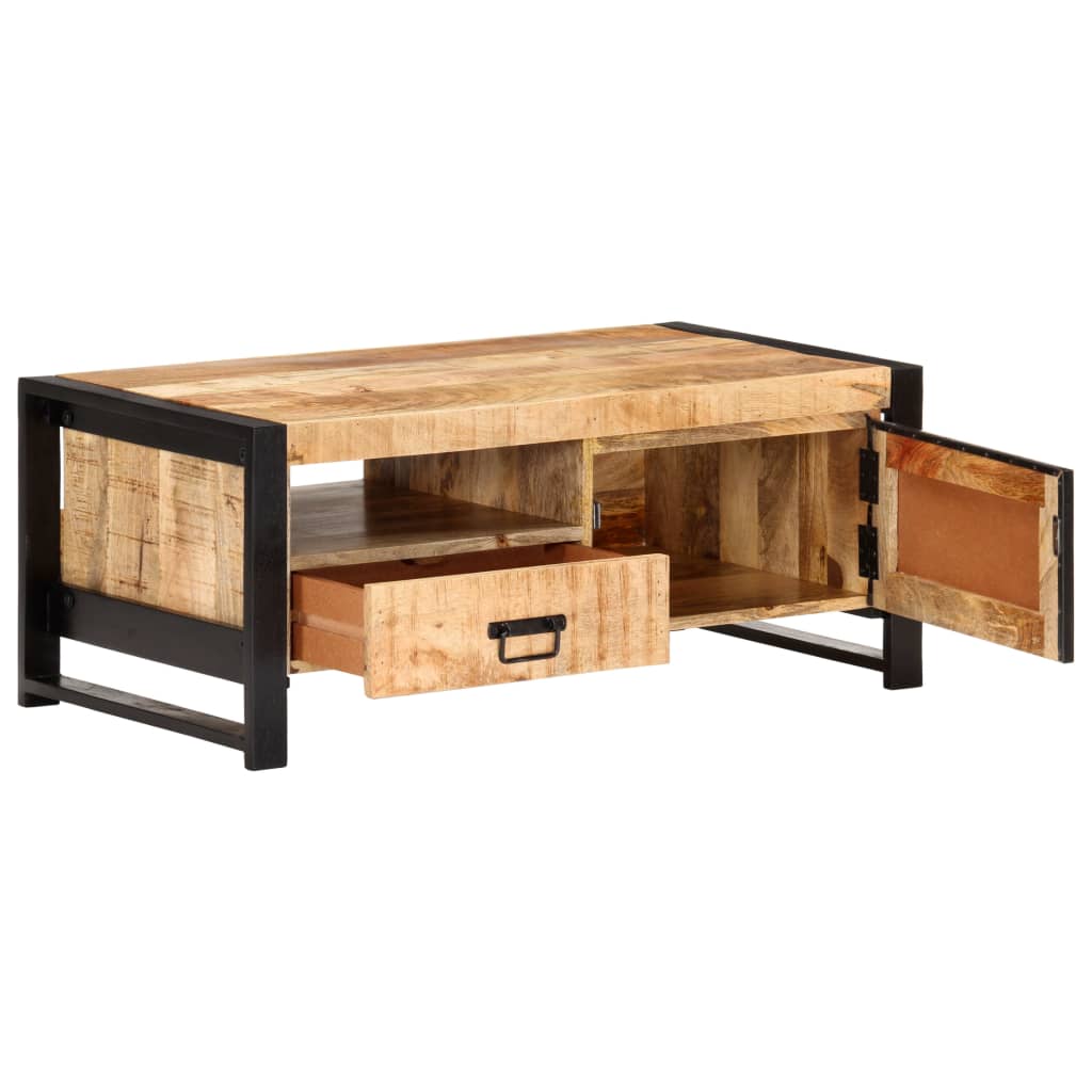 Salontafel 100X50X40 Cm Ruw Mangohout