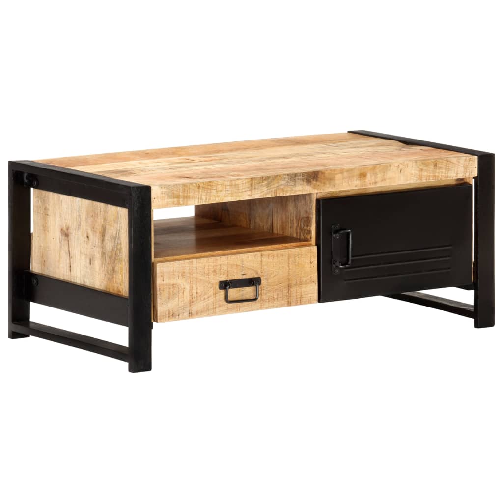 Salontafel 100X50X40 Cm Ruw Mangohout