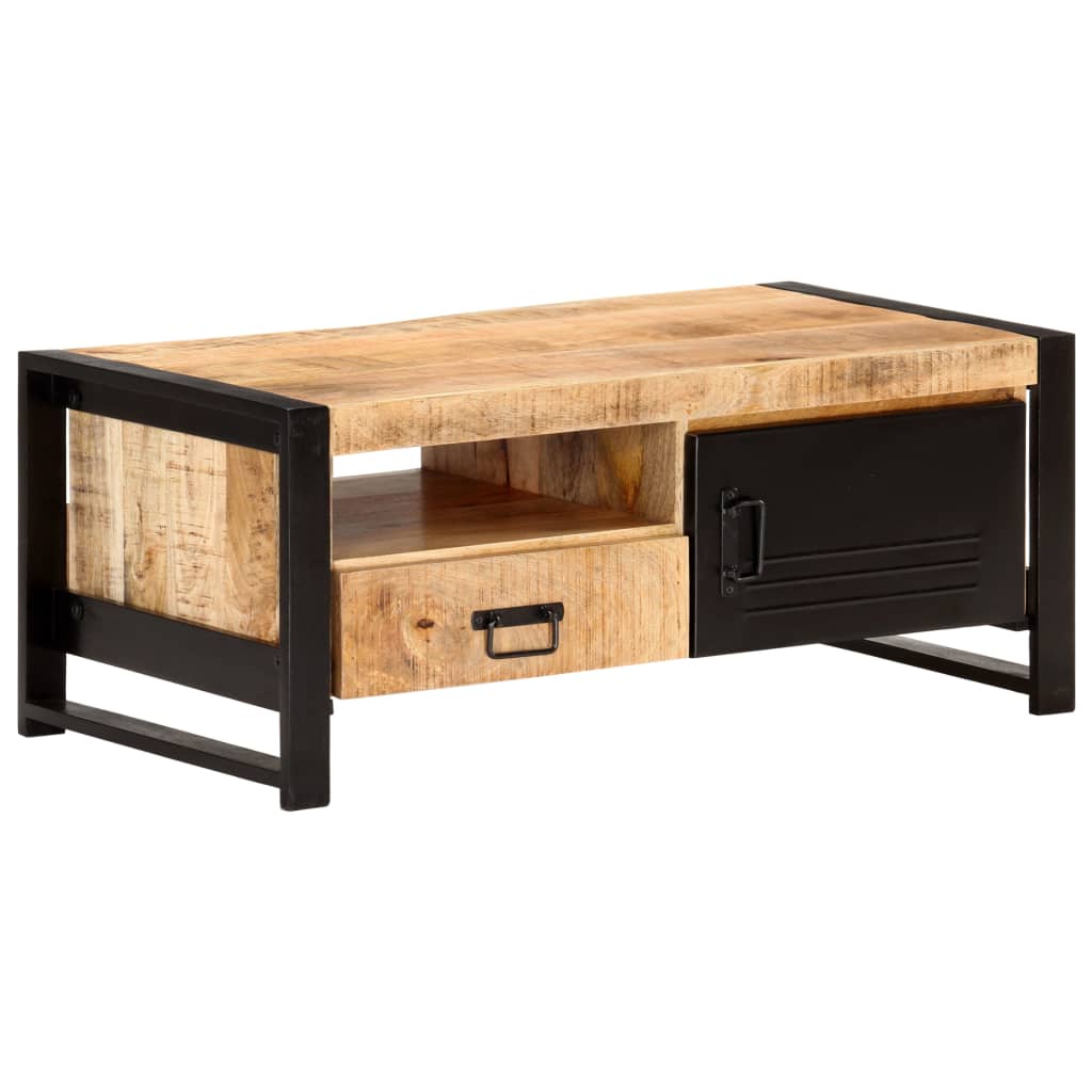 Salontafel 100X50X40 Cm Ruw Mangohout