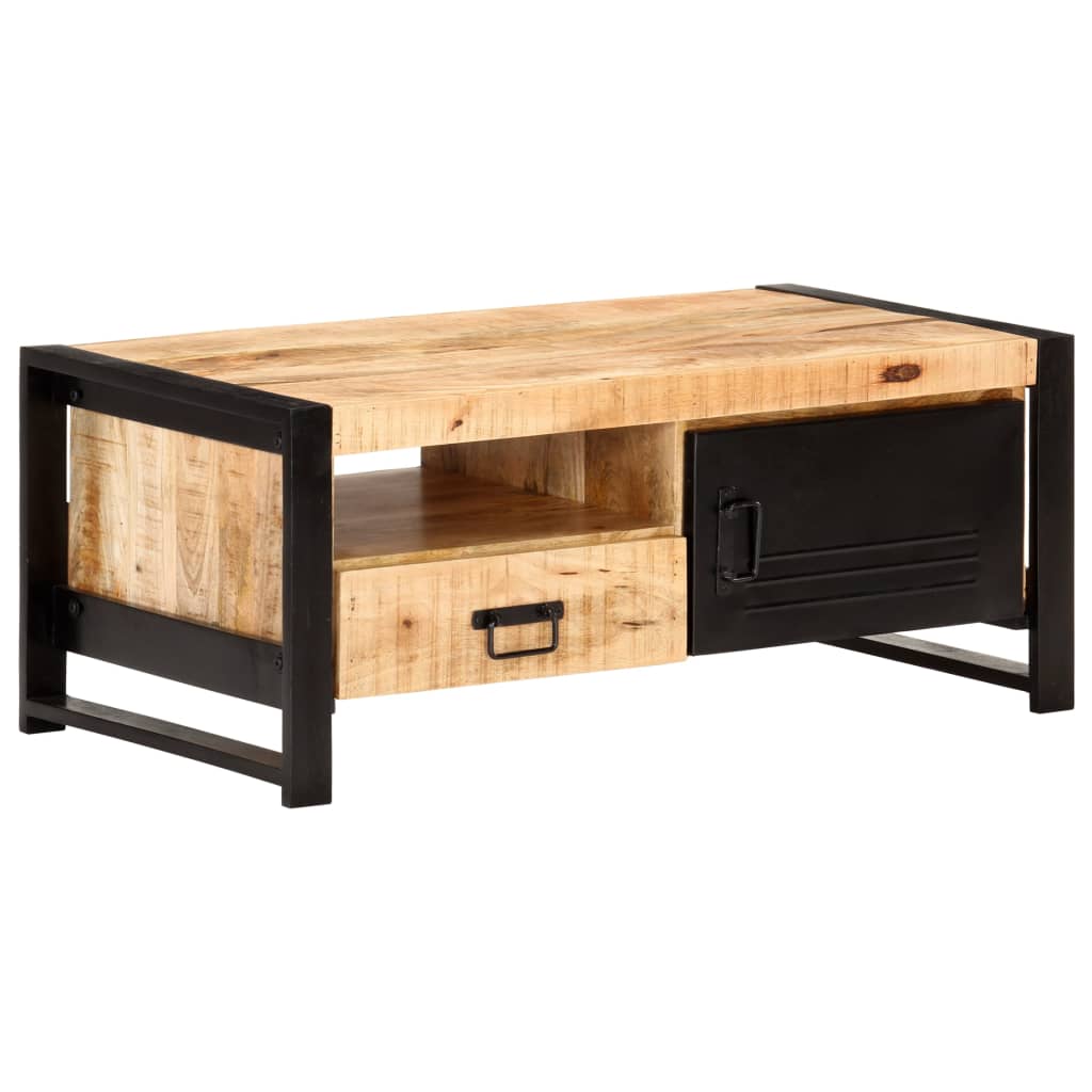 Salontafel 100X50X40 Cm Ruw Mangohout