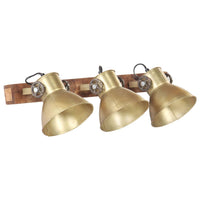Wandlamp Industrieel E27 65X25 Cm Messingkleurig