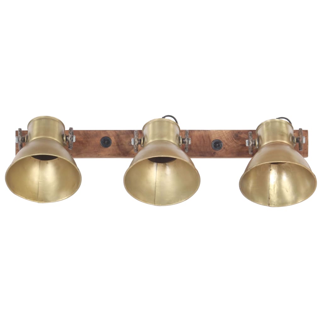 Wandlamp Industrieel E27 65X25 Cm Messingkleurig