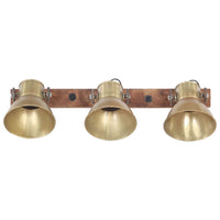 Wandlamp Industrieel E27 65X25 Cm Messingkleurig
