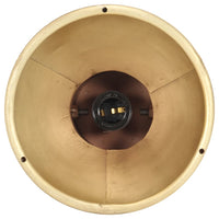 Plafondlamp Industrieel E27 Mangohout Messingkleurig Donkerbruin