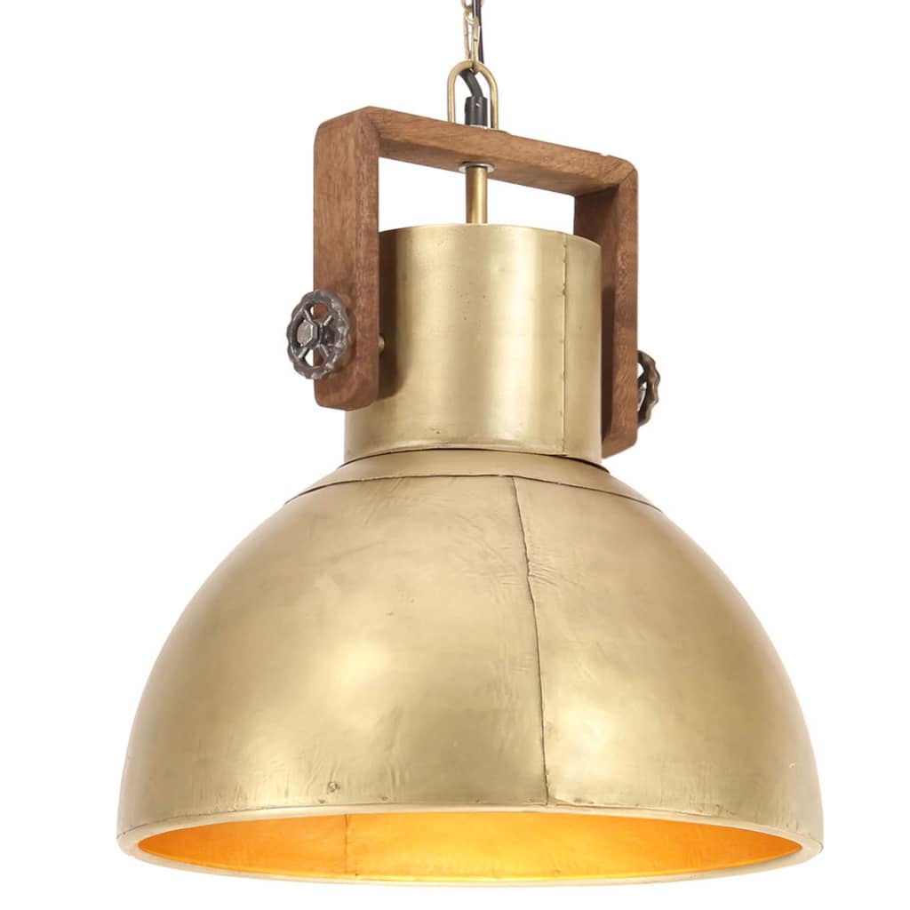 Hanglamp Industrieel Rond 25 W E27 19 Cm Messingkleurig Koper