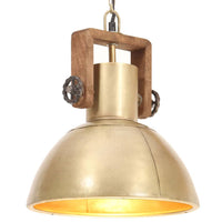 Hanglamp Industrieel Rond 25 W E27 19 Cm Messingkleurig Koper