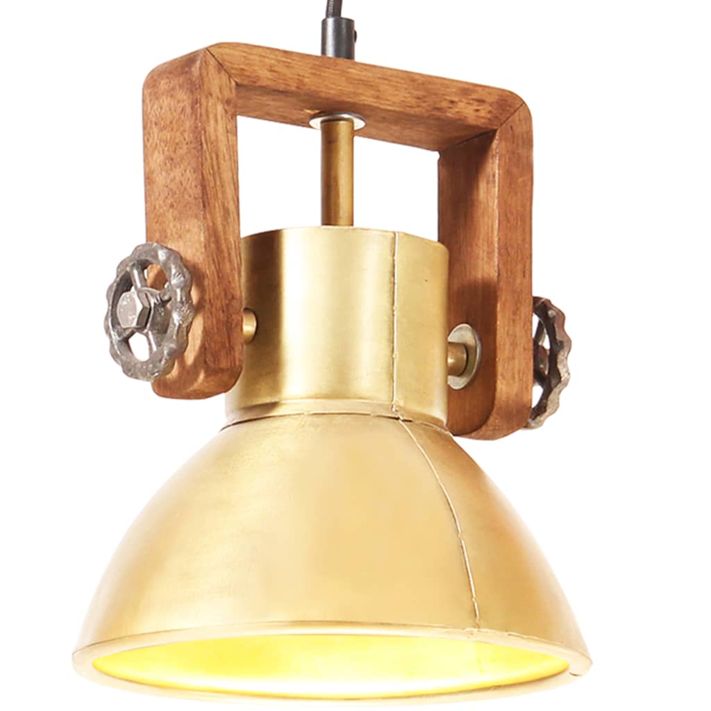 Hanglamp Industrieel Rond 25 W E27 19 Cm Messingkleurig Koper