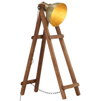 Vloerlamp E27 Massief Mangohout Kleurig