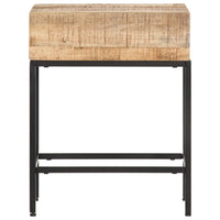 Bijzettafel 40X30X50 Cm Massief Ruw Mangohout