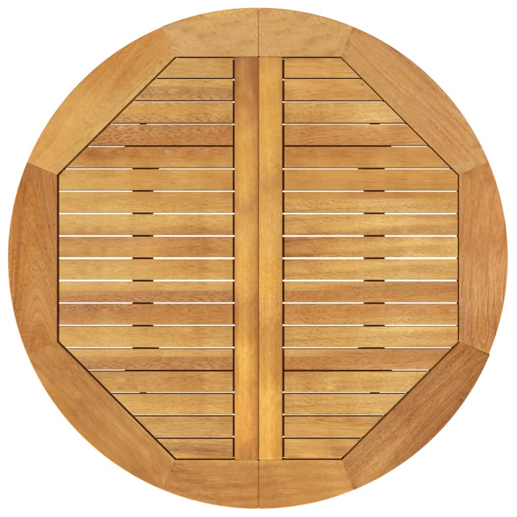 Tuintafel Ø85X75 Cm Massief Acaciahout