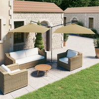 Parasol Dubbel Met Stalen Paal 600X300 Cm
