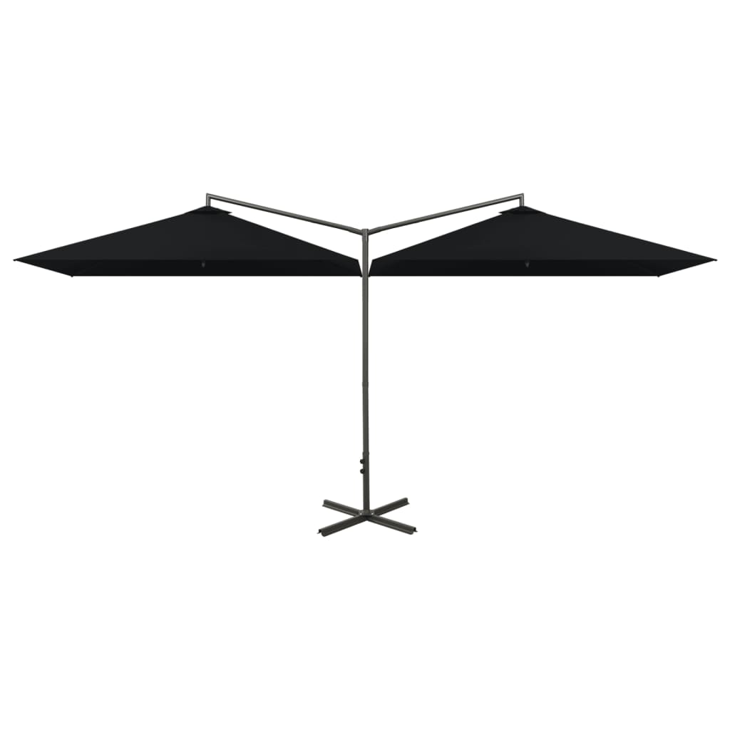 Parasol Dubbel Met Stalen Paal 600X300 Cm