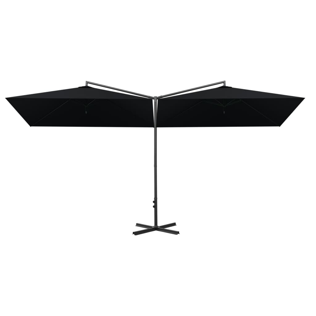 Parasol Dubbel Met Stalen Paal 600X300 Cm