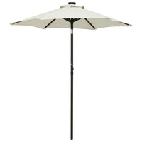 Parasol Met Led-Verlichting 200X211 Cm Aluminium