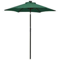 Parasol Met Led-Verlichting 200X211 Cm Aluminium