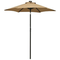 Parasol Met Led-Verlichting 200X211 Cm Aluminium