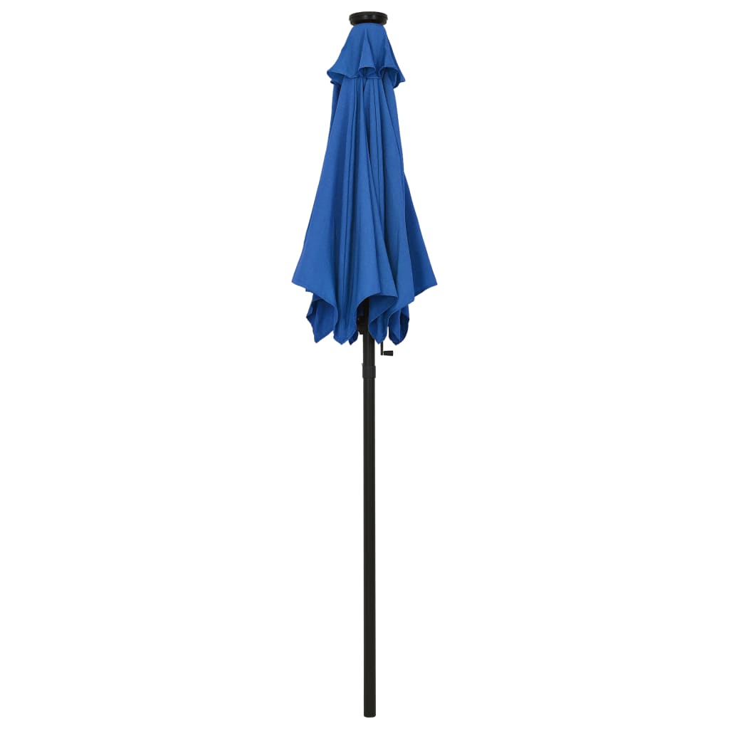 Parasol Met Led-Verlichting 200X211 Cm Aluminium