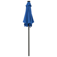 Parasol Met Led-Verlichting 200X211 Cm Aluminium