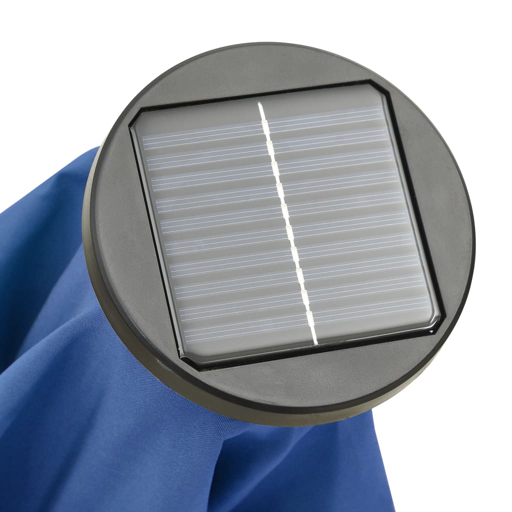 Parasol Met Led-Verlichting 200X211 Cm Aluminium