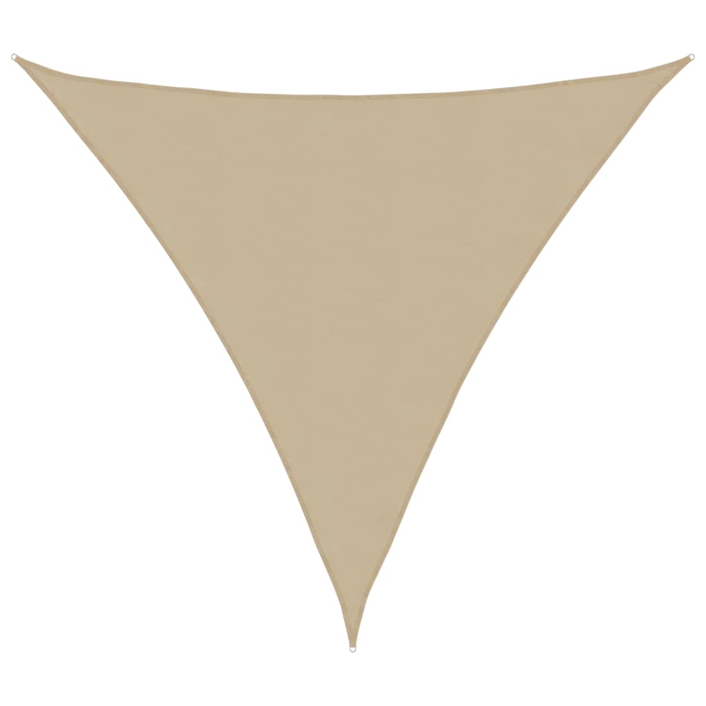 Zonnescherm Driehoekig Oxford Stof Beige