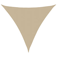 Zonnescherm Driehoekig Oxford Stof Beige
