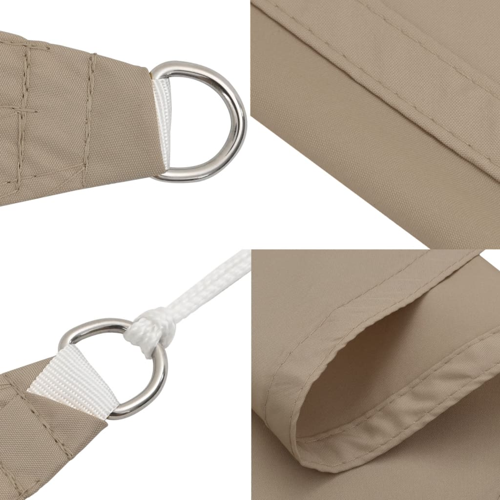Zonnescherm Vierkant Oxford Stof Taupe