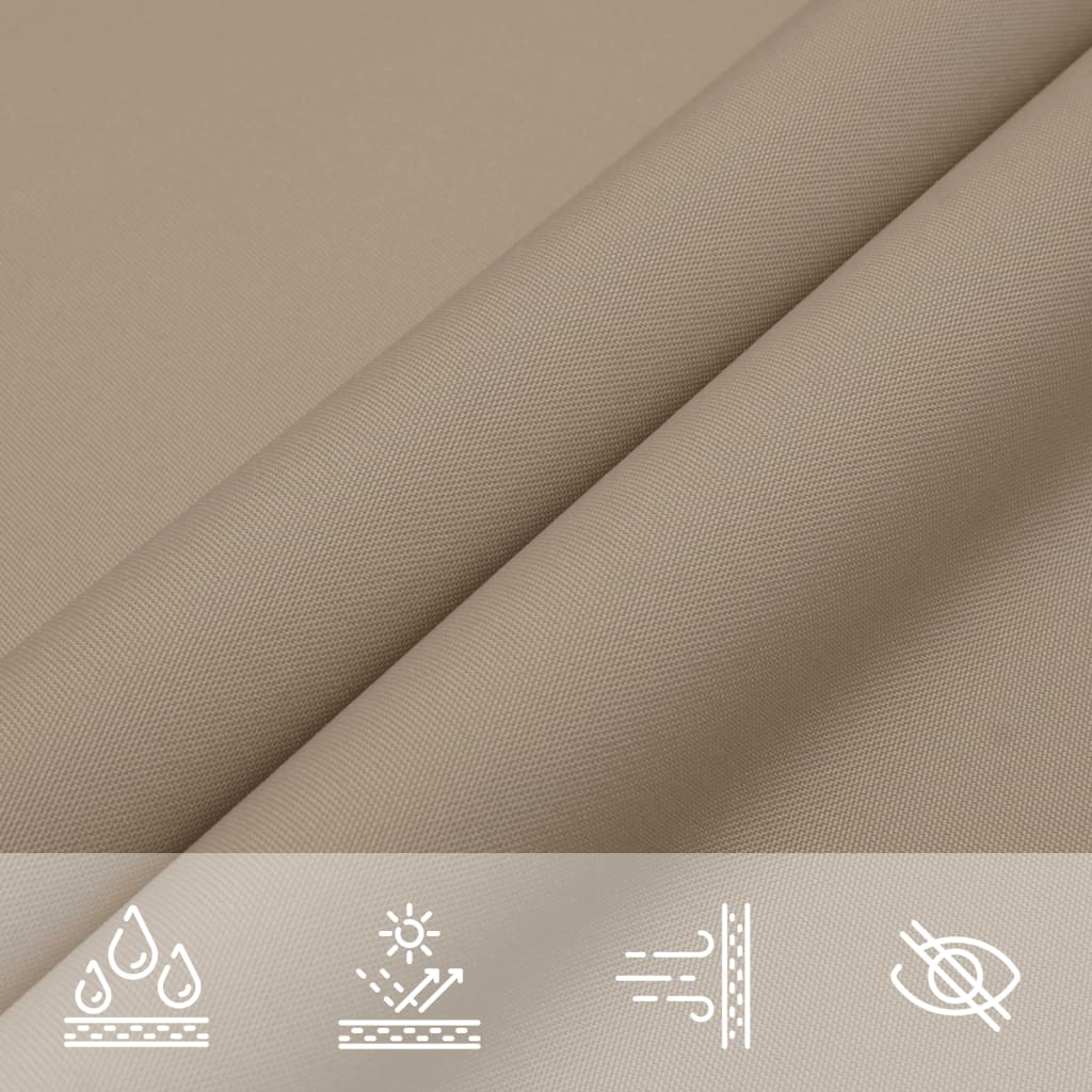 Zonnescherm Vierkant Oxford Stof Taupe