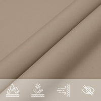 Zonnescherm Vierkant Oxford Stof Taupe