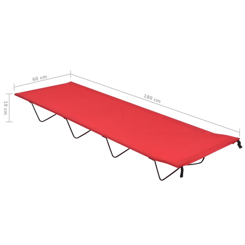 Campingbed 180X60X19 Cm Oxford Stof En Staal