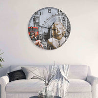 Wandklok Vintage Stijl Bloemen