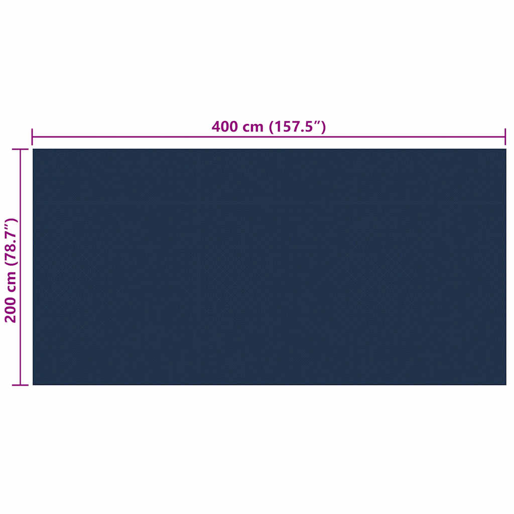 Zwembadfolie Solar Drijvend Pe Zwart En Blauw