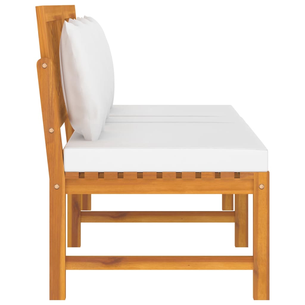 Dagbed Met Kleurig Kussen 200X60X75 Cm Massief Acaciahout