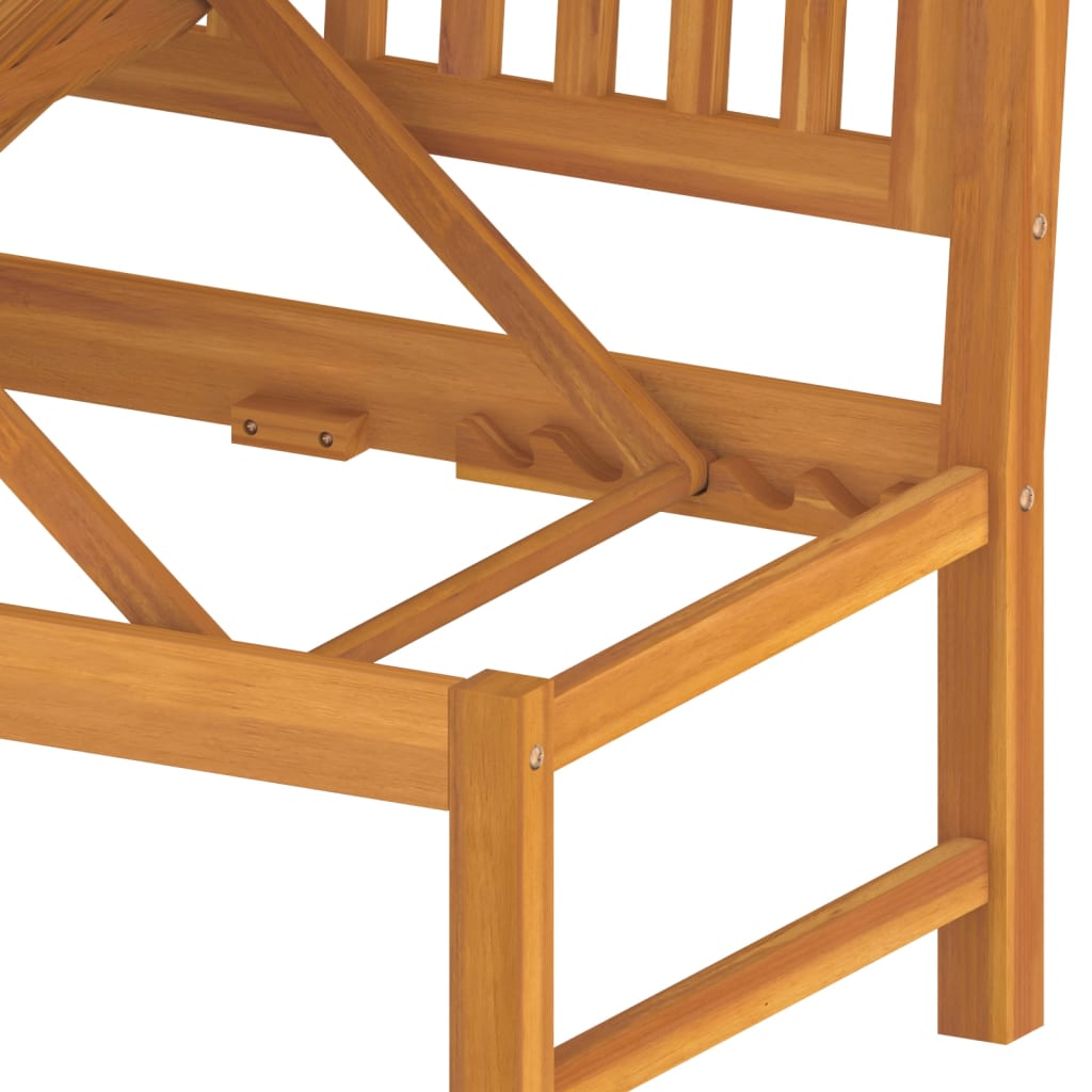 Dagbed Met Kleurig Kussen 200X60X75 Cm Massief Acaciahout