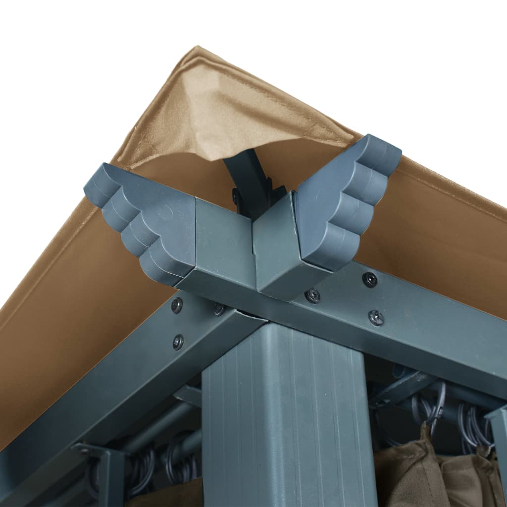 Prieel Met Gordijn Aluminium