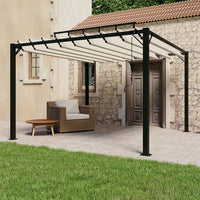 Prieel Met Lamellendak Stof En Aluminium