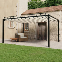 Prieel Met Lamellendak Stof En Aluminium