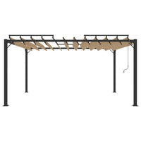 Prieel Met Lamellendak Stof En Aluminium