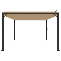 Prieel Met Lamellendak Stof En Aluminium