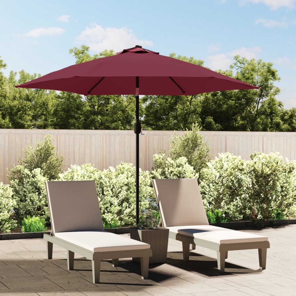 Parasol Met Metalen Paal 300 Cm Blauw